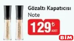NOTE GÖZALTI KAPATICISI fiyat ve kampanya bilgisi